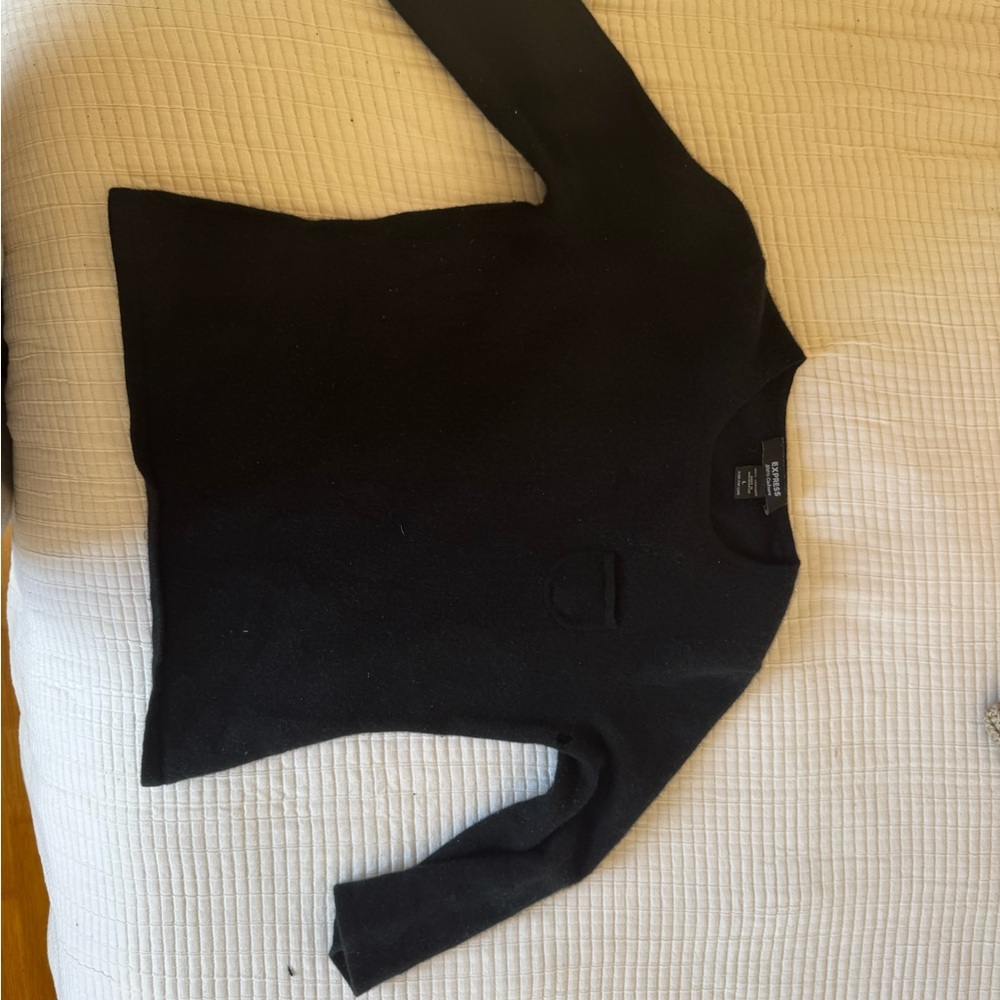 Express Black Crew Neck Sweater